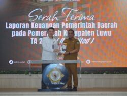 Bupati Luwu Serahkan LKPD Unaudited TA 2025 ke BPK Perwakilan Sulsel