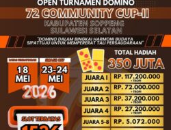 Soppeng Siap Jadi Pusat Turnamen Domino Bergengsi, Hadiah Capai Ratusan Juta Rupiah