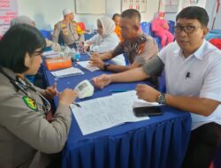 Peduli Kemanusiaan, Polres Luwu Utara Gelar Donor Darah di Polsek Masamba