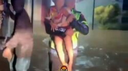 Sat Lantas Polres Luwu Timur, Respon Cepat Menangani Dampak Banjir Dan Evakuasi Warga