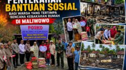 Eratkan Kebersamaan, Camat dan Kapolsubsektor Angkona Salurkan Bantuan untuk Korban Kebakaran di Desa Maliwowo