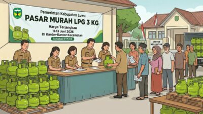 Atasi Kelangkaan Gas Melon, Dinas Perdagangan Luwu akan Salurkan Ribuan Tabung LPG 3 Kg