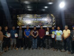 Polres Lutim Gelar Turnamen Domino Rangkaian Hari Bhayangkara Ke -80
