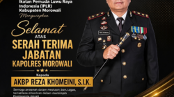 Ketua IPLR Morowali Sambut Hangat Serah Terima Jabatan Kapolres Morowali AKBP Reza Khomeini