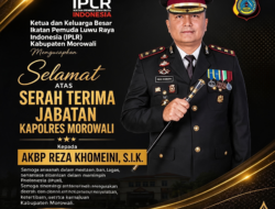 Ketua IPLR Morowali Sambut Hangat Serah Terima Jabatan Kapolres Morowali AKBP Reza Khomeini
