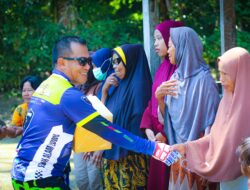 1.700 Rider Ikut Trabhara Jelajah Alam Luwu Part 2, Kapolres Sambil Lakukan Bakti Sosial