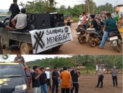 Warga Siumbatu dan Karang Taruna Gelar Aksi, Tuntut Reklamasi Pasca Tambang PT GMU 
