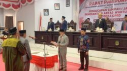 Husain Pimpin Paripurna, Andi Takdir Jufri Resmi Dilantik Jadi Anggota DPRD Luwu Utara Lewat PAW 