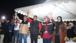 Bupati  Lepas Lomba Kreasi Lampu Lampion, Langit Wajo Nampak Indah Oleh Cahaya Warna Warni Dari Lampion