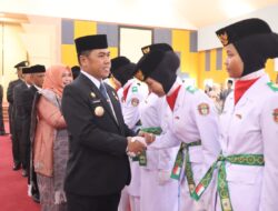 Bupati Wajo Kukuhkan 70 Paskibraka, Siap Sukseskan Upacara HUT ke-81 RI