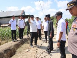 Pastikan Penanganan Tanah Longsor, Bupati Wajo dan Pimpinan OPD Tinjau Lokasi Terdampak