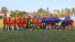 Semarakkan HUT ke-81 Kemerdekaan RI, Bhayangkara Luwu Utara FC dan APDESI Berbagi Angka 2-2