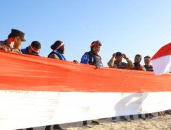 Semarak HUT ke-81 RI, Kapolda Sulsel Kibarkan Bendera Merah Putih di Wilayah Kepulauan Makassar