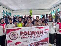 Sambut HUT ke-78 Polwan RI, Polwan Polres Luwu Hadirkan Edukasi Keselamatan dan Bijak Bermedia Sosial di Sekolah