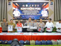 Polda Sulsel Gelar Konferensi Pers Penegakan Hukum Penyalahgunaan BBM Bersubsidi
