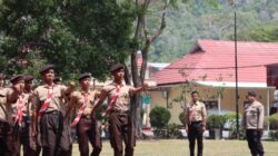 Saka Bhayangkara Cabang Luwu Perkuat Pembinaan Generasi Muda melalui Latihan Bersama Polres Luwu