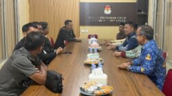 Jelang Pilkades serentak, Kapolres Luwu Utara Silaturahmi dengan Jajaran KPU