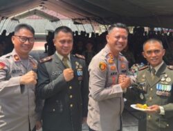 Pererat Sinergitas TNI-Polri, Kapolres Luwu Utara Beri Kejutan ke Batalyon TP 872 Andi Djemma