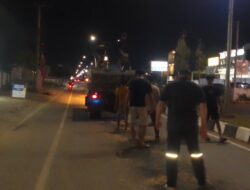 Tumpahan Solar PT Tizar Sepanjang 3 Kilometer, Satlantas Polres Lutim Turun Tangan