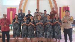 Minggu Kasih di Gereja Toraja Jemaat Efata Tolada, Kapolsek Malangke Ajak Masyarakat Jaga Kamtibmas