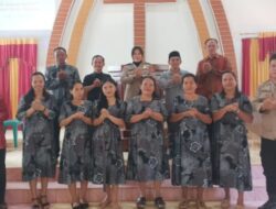 Minggu Kasih di Gereja Toraja Jemaat Efata Tolada, Kapolsek Malangke Ajak Masyarakat Jaga Kamtibmas