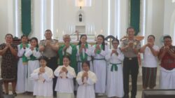 Kapolres Toraja Utara Gelar Minggu Kasih di Gereja Katolik Padang Panga’