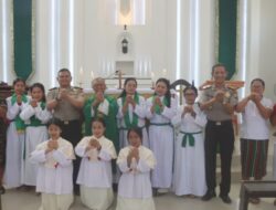 Kapolres Toraja Utara Gelar Minggu Kasih di Gereja Katolik Padang Panga’
