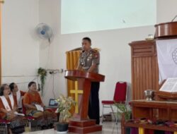 Minggu Kasih di Gereja Toraja Efrata Pattedong, Kapolres Luwu Perkuat Silaturahmi dan Kedekatan dengan Jemaat
